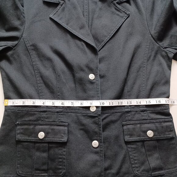 Ruby Rd. Vintage Twill Cotton Denim Blazer Jacket - Picture 12 of 16